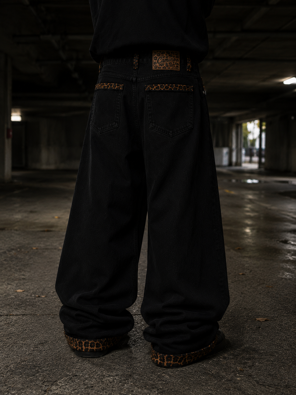 Camino Leopard Denim